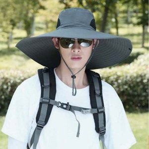 남자 여름철 햇 차단 빅챙모자 나들이 모자 W93E60D_이미지
