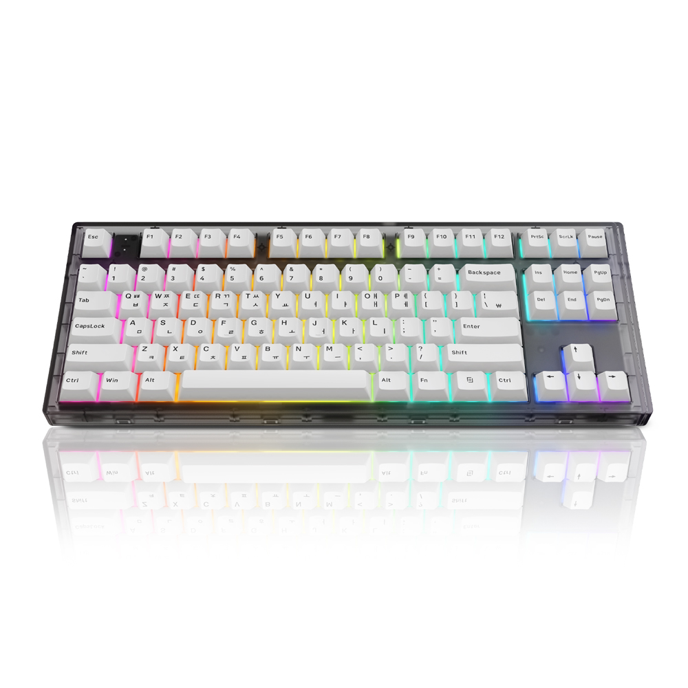 COX CKT87 RGB 반투광사출 기계식 텐키리스 (갈축)_이미지