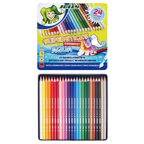 Jolly 아쿠아 수채 색연필 (24색)_이미지