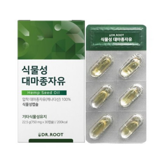 닥터루트 식물성 대마종자유 30캡슐 (6개)