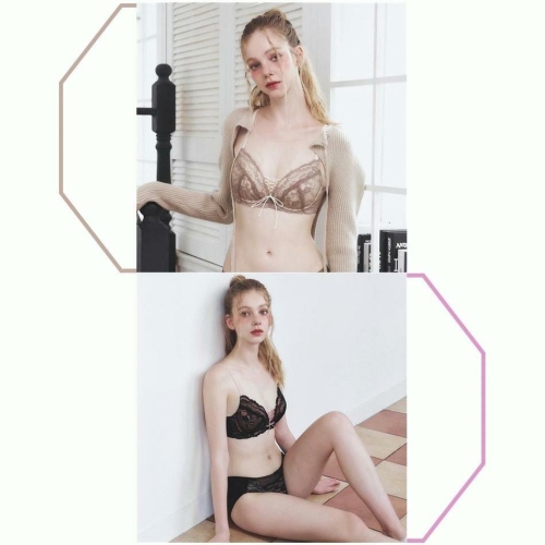 비너스 플러스 코르셋 빅사이즈 브라 햄팬티E컵 SBRD475ESG