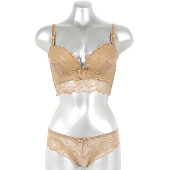 금상첨화 금찌 레더 레이스 4cm 볼륨업 브라 세트 RA183