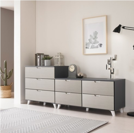 퍼니아트 루카 광폭 2단 와이드 서랍장 1200