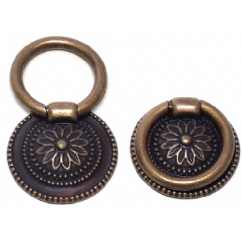 손잡이세상 ㅤ1구 가구손잡이 국화링 (5개)_이미지