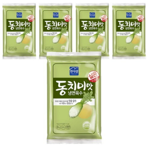 면사랑 동치미맛 냉면육수 실온 5kg (5개)_이미지