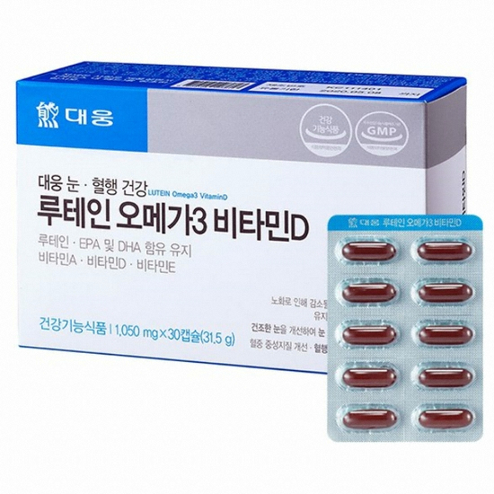 대웅생명과학 루테인 오메가3 비타민D 30캡슐 (6개)