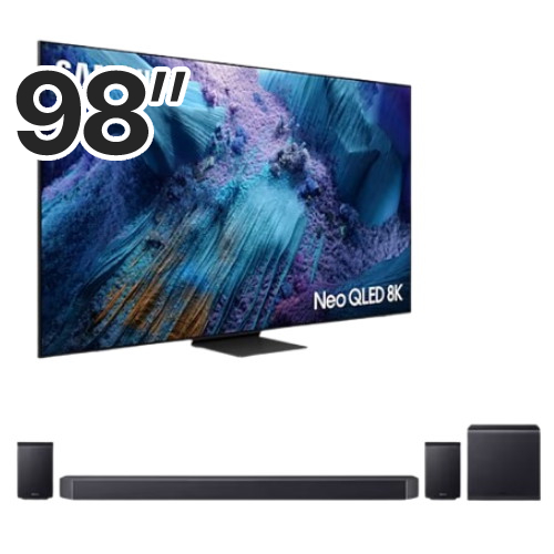 삼성전자 네오QLED KQ98QNF990FXKR (스탠드+사운드바, HW-Q990F)