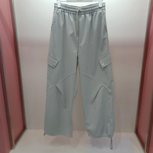 라티움 HC06 국내생산 통와이드 카고 건빵 밴딩 바지 T2613pt06LB1_이미지