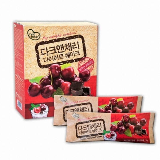 퍼스트빈 다크앤체리 다이어트 쉐이크 30g 14포 (1개)_이미지