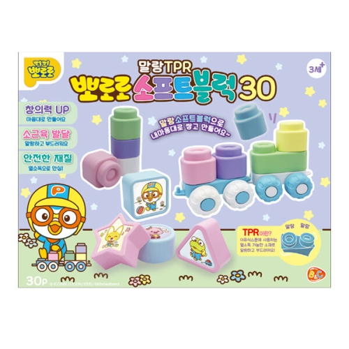 비앤씨 말랑TPR 뽀로로 소프트블럭30 037328