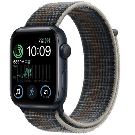 APPLE 워치 SE 2세대 44mm 미드나이트 알루미늄 (스포츠루프)