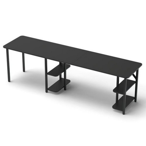 제닉스 ARENA L데스크 ㄱ자 코너 컴퓨터 게이밍 책상 (2400x600)_이미지