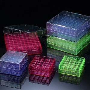 오피스안 Cryo Box 25홀 냉동보관박스 분홍 투명냉동박스 1pcs 낱개 sp80025
