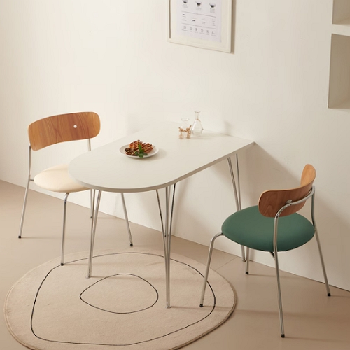 주빌리가구 클로에 반타원 식탁 1200 (의자별도)_이미지