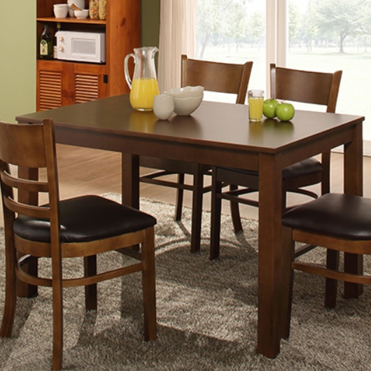 동서가구 베이직WO 원목 우드 식탁 1150 (의자2개)_이미지