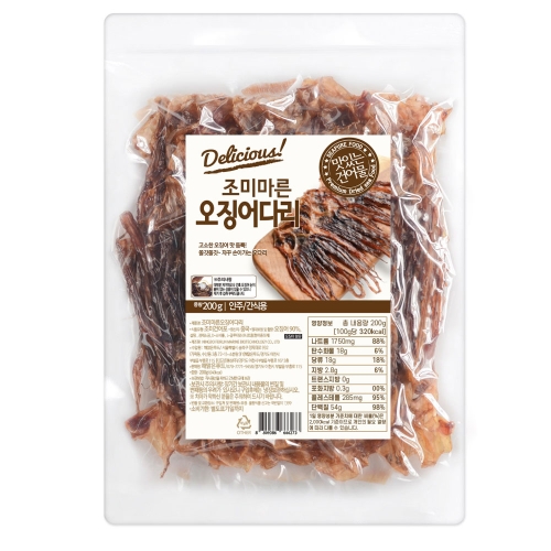해맑은푸드 조미오징어 다리 1개 200g