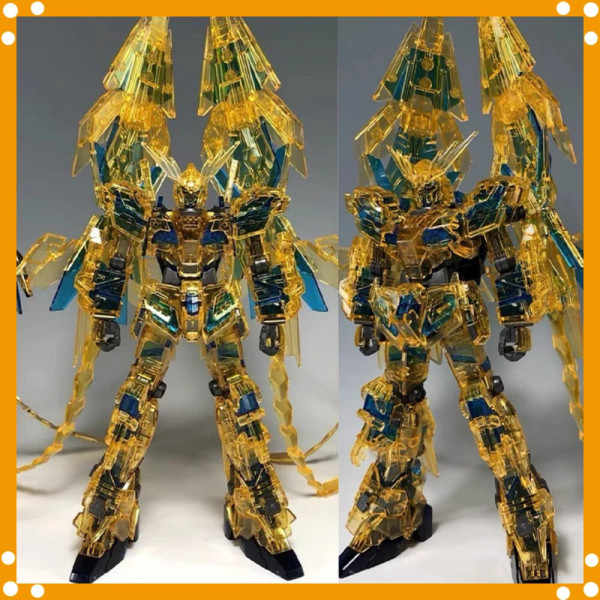 XINGDONG HG 1/144 Rx-0 유니콘 03 페넥스 내러티브 버전 골드 코팅 클리어 컬러 어셈블리 모델 키트 액토