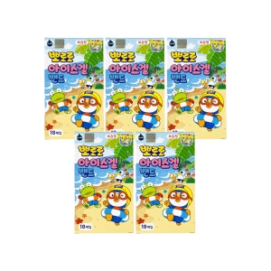 뽀로로 아이스겔밴드 보습형 18개 (5팩(90매))_이미지