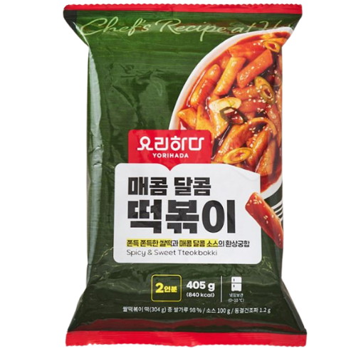롯데마트 요리하다 매콤달콤 떡볶이 405g (1개)_이미지