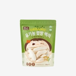 청오건강 맘스스낵 유기농 팝짱 백미 30g [1개]