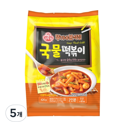 뚜기네분식집 국물떡볶이 426g 5개