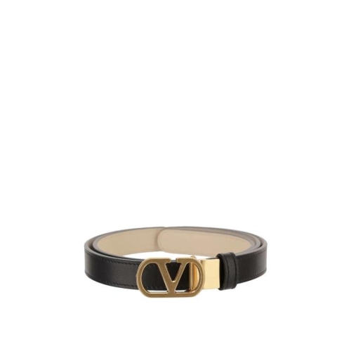 발렌티노 가라바니 가죽 벨트 WT0SU8IYRDVW Black_이미지