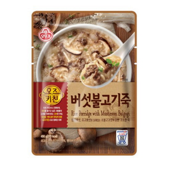 오뚜기 오즈키친 버섯 불고기죽 450g (6개)_이미지