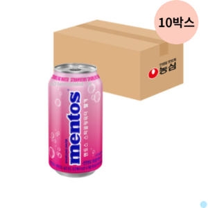 농심 멘토스 스파클링워터 딸기 355ml (240개)