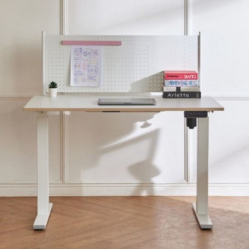 롱코 싱글모터 직각 커브홀 모션 스탠딩 책상 (1400x750)_이미지