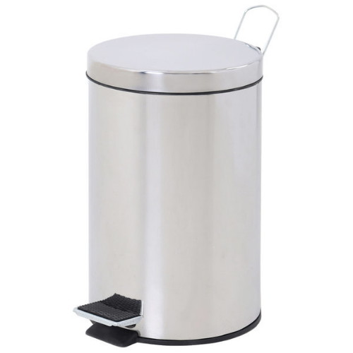 스텐레스 페달 무소음 8L 휴지통 심플 깔끔한 쓰레기통이미지입니다. 누르면 해당 게시물로 새창이동합니다.