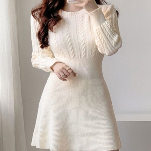 데이트 코디 예쁜 니트 미니 원피스 데일리 여자 치마 KYR-WDC387B