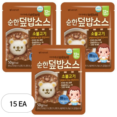 아이배냇 순한덮밥소스 차돌된장 50g (15개)