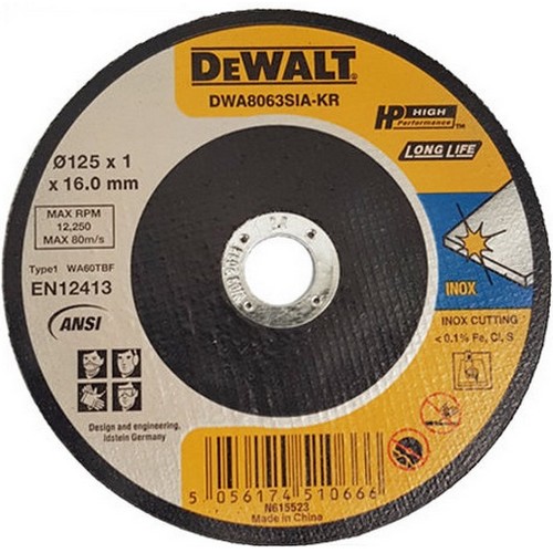 디월트 5인치 절단석 DWA8063SIA (50개)_이미지
