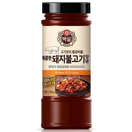 CJ제일제당 백설 매콤한 돼지불고기 양념 290g (4개)