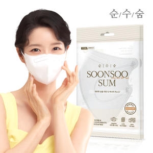 [불명] 순수숨 KF94 새부리형 일회용 마스크 흰색 100매입