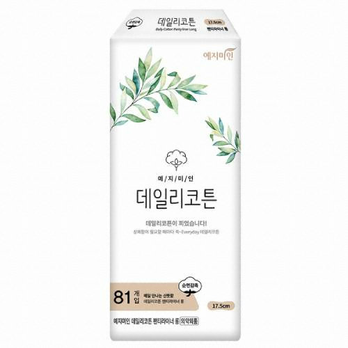 예지미인 데일리코튼 롱 팬티라이너 81개 (5팩(405개))_이미지