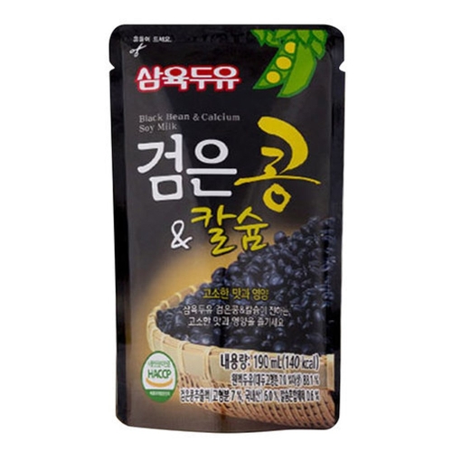 삼육식품 검은콩 & 칼슘 <b>파우치</b> 190ml