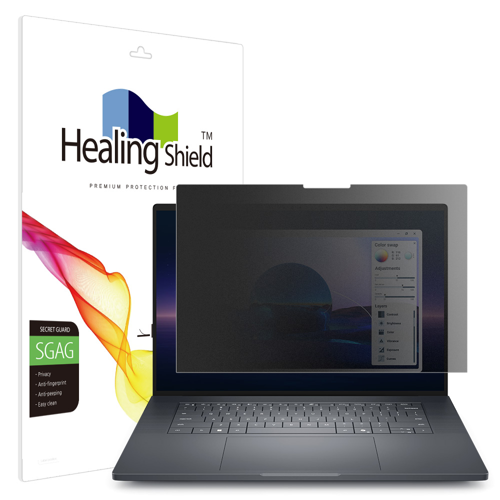델 Pro Max 16 Premium 터치 프라이버시 저반사 사생활 보호필름
