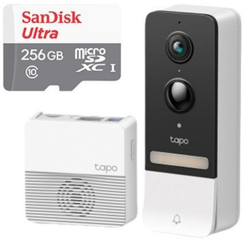 TP-Link Tapo 무선 스마트 비디오 도어벨 + Sandisk Ultra micro SD 256GB_이미지