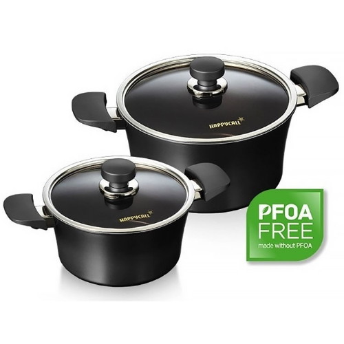 해피콜 ㅤ티타늄 IH 블랙냄비 2종세트 (양수20+곰솥24)_이미지