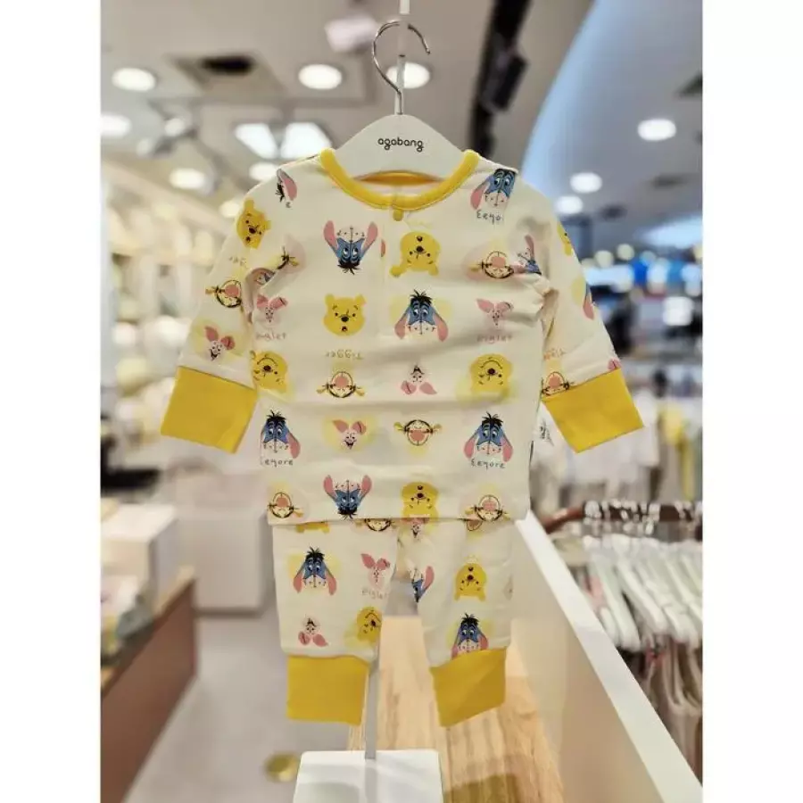 아가방 세이브존03 디즈니 곰돌이푸 친구 배앓이 방지 상하세트 YA79S517602Y