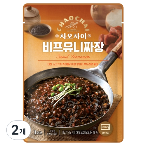 샘표식품 샘표 차오차이 비프유니짜장 180g (2개)