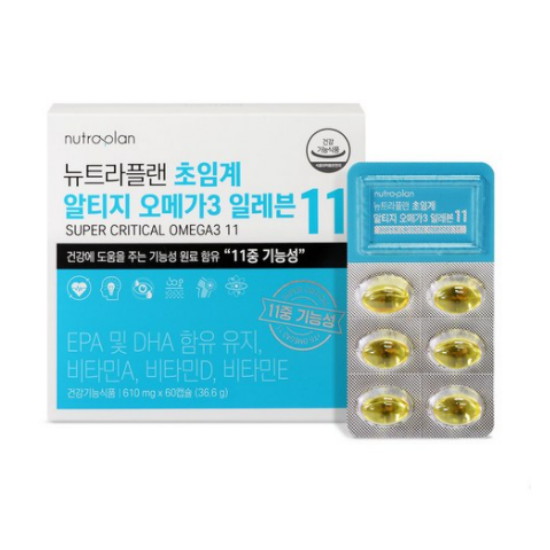 뉴트라플랜 초임계 알티지 오메가3 일레븐 11 60캡슐 (1개)_이미지