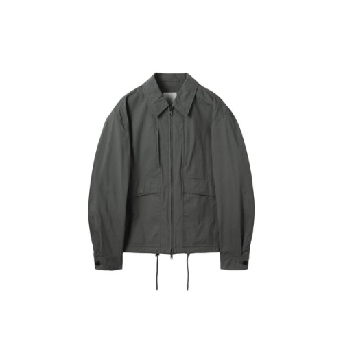 커스텀멜로우 블랙 카라 블루종 C9UAM25113GYX_이미지