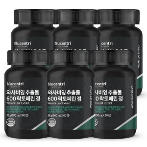 뉴센트리 와사비잎 추출물 600 락토페린 정 600mg 60정 (6개)