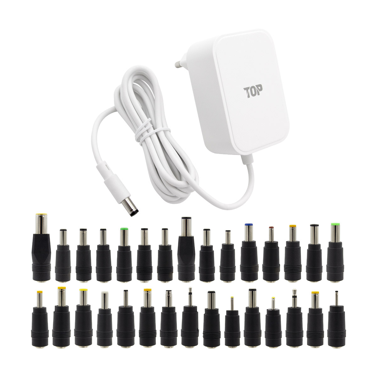 HDTOP DC 12V 3A 화이트 어댑터 (HT-AD188 / 30종 젠더)_이미지