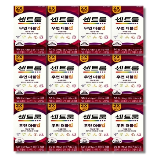 센트룸 우먼 더블업 멀티비타민 미네랄 50정 (12개)