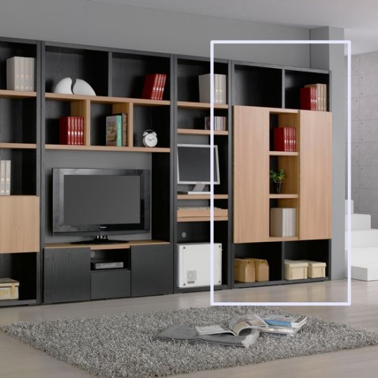 아이앤 니뜨 도어 하우스 5단 긴문책장 (120cm)_이미지