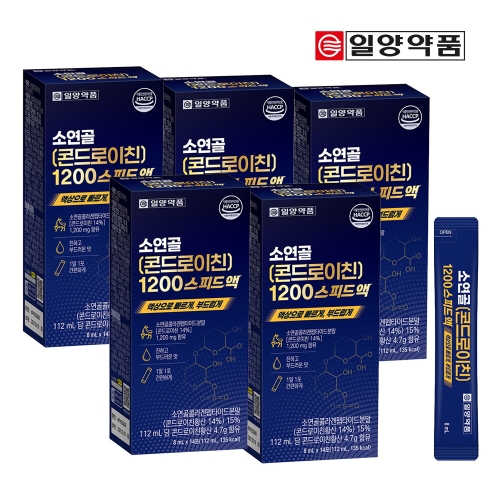 일양약품 소연골 콘드로이친1200 스피드액 8ml 14포 (5개)_이미지
