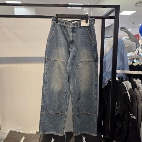 엠할리데이 HC21 카펜터 더블니 데님 팬츠 I 캐주얼 스트릿 스타일 봄가을 긴바지 팬츠 MQ5DU528